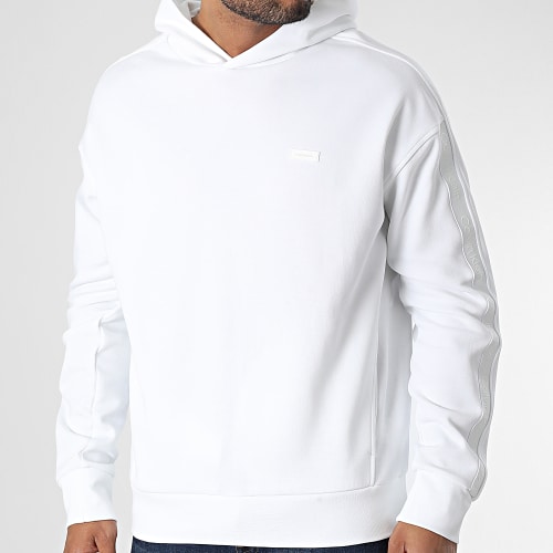 Sweat Capuche Logo Tape 0753 Blanc