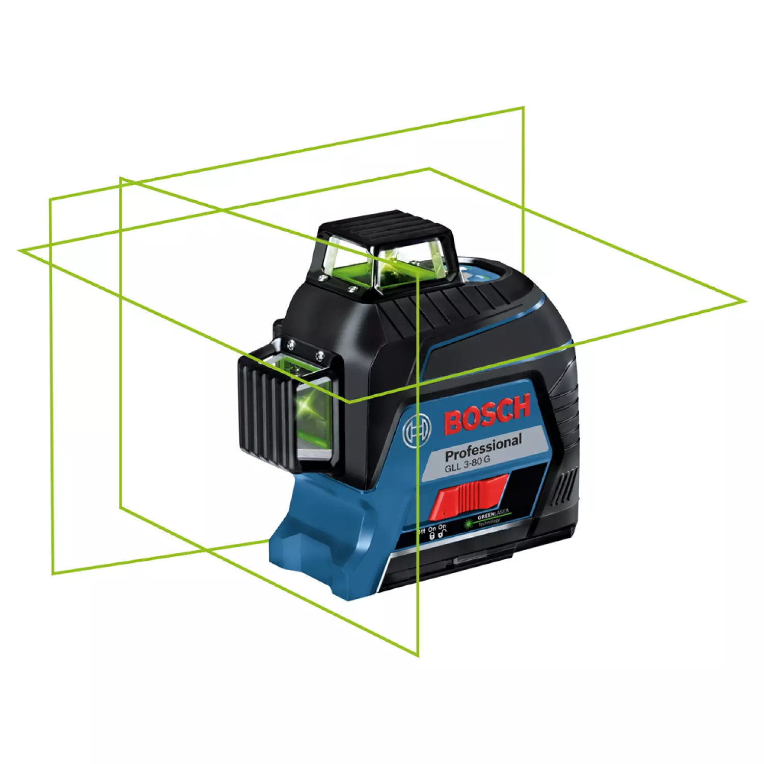 Bosch GLL 3-80 G Kruislijnlaser in opbergetui in koffer - 30 - 120 m