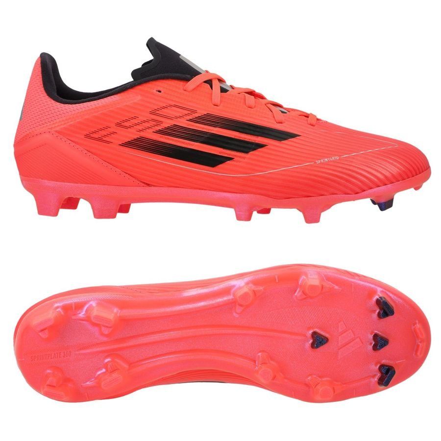 adidas F50 League FG/AG Vivid Horizon - Turbo/Aurora Black/Argenté