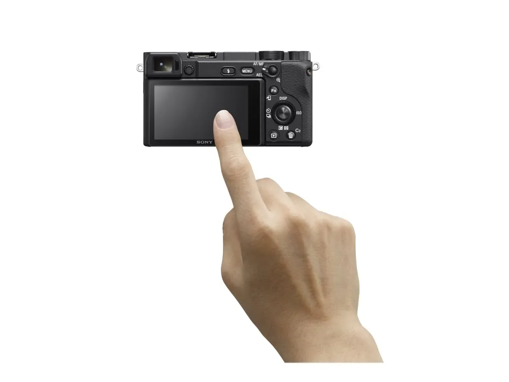 Sony a6400 ILCE-6400L - Digitalkamera - spejlløst - 24.2 MP - APS-C - 4K / 30 fps - 3x optisk zoom 16-50 mm objektiv - Wi-Fi, NFC, Bluetooth - sort