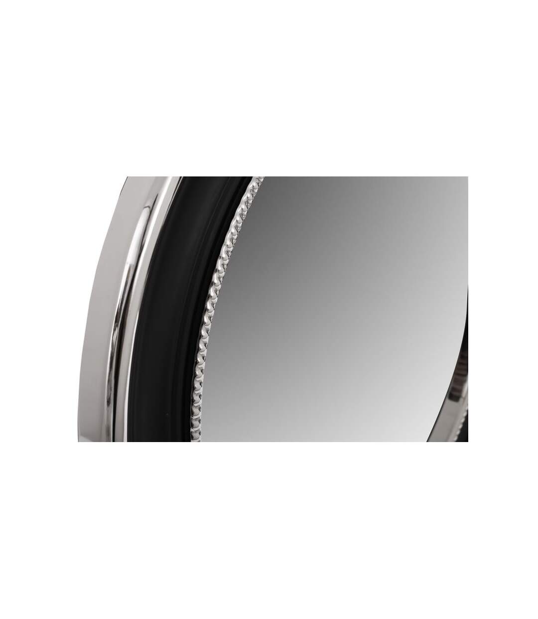 Paris Prix - Miroir Mural Design eleganca 58cm Argent & Noir