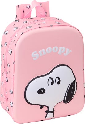 Snoopy 3D Mini Ryggsekk, Lyserosa