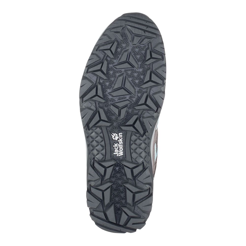 Jack Wolfskin VOJO 3 TEXAPORE LOW - Chaussures de randonné Femme tarmac grey/light blue