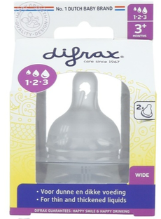 Difrax 1-2-3 Doseerspeen Wide 2ST