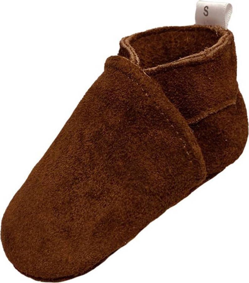Babysteps suède babyslofjes bruin Suede Effen 20 21