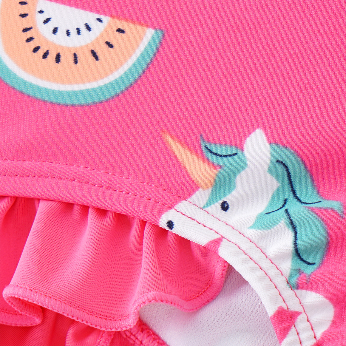 Topomini Baby Badeanzug mit Tier-Motiven pink