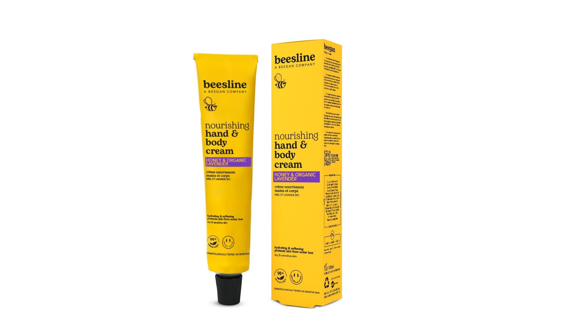 Beesline Nourishing Hand & Body Cream Honey & Organic Lavender