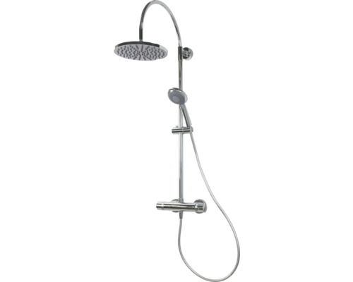 Douchekolom incl. thermostaat Breuer Aquamaxx 200, ronde chromen douchekop 9241008000099