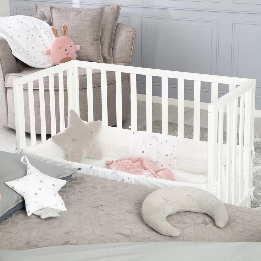 roba Beistellbett 2in1 weiß inkl. Matratze