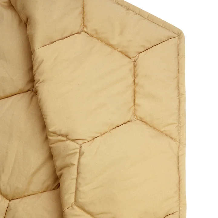 Lorena Canals - Honeycomb Spielmatte, 100 x 100 cm, honey / natural / dunkelgrau