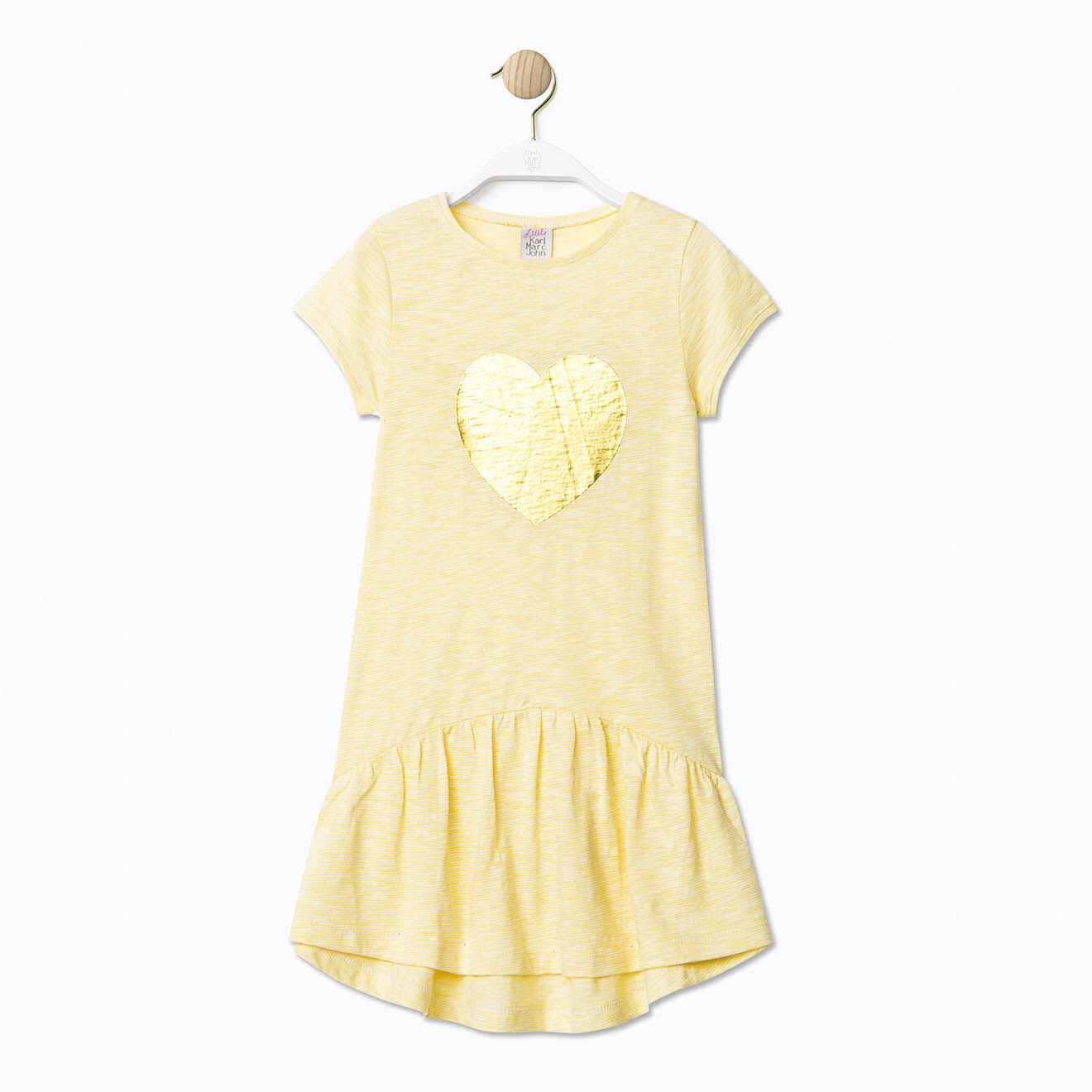 Karl Marc John Robe en Coton & Lin Roomy jaune pâle