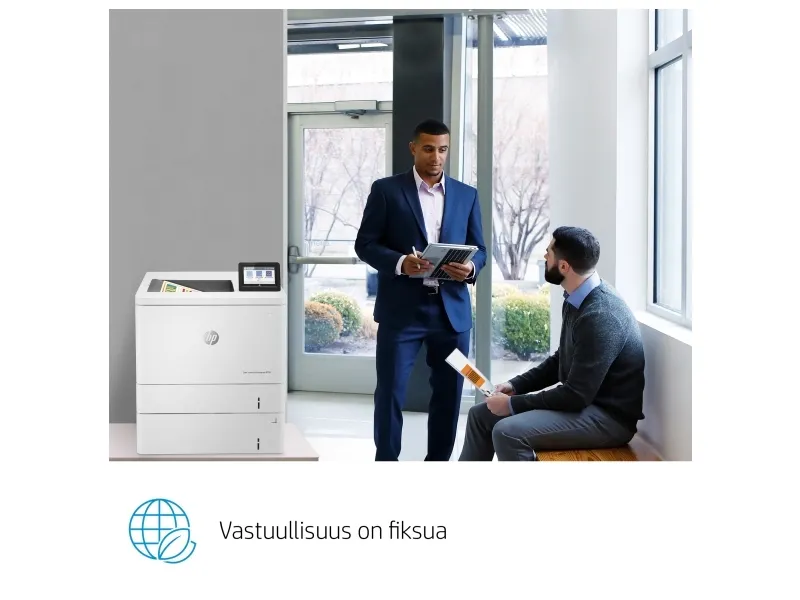 HP Color LaserJet Enterprise M555x - Printer - farve - Duplex - laser - A4/Legal - 1200 x 1200 dpi - op til 38 spm (mono) / op til 38 spm (farve) - kapacitet: 650 ark - USB 2.0, Gigabit LAN, Wi-Fi(n), USB 2.0 vært