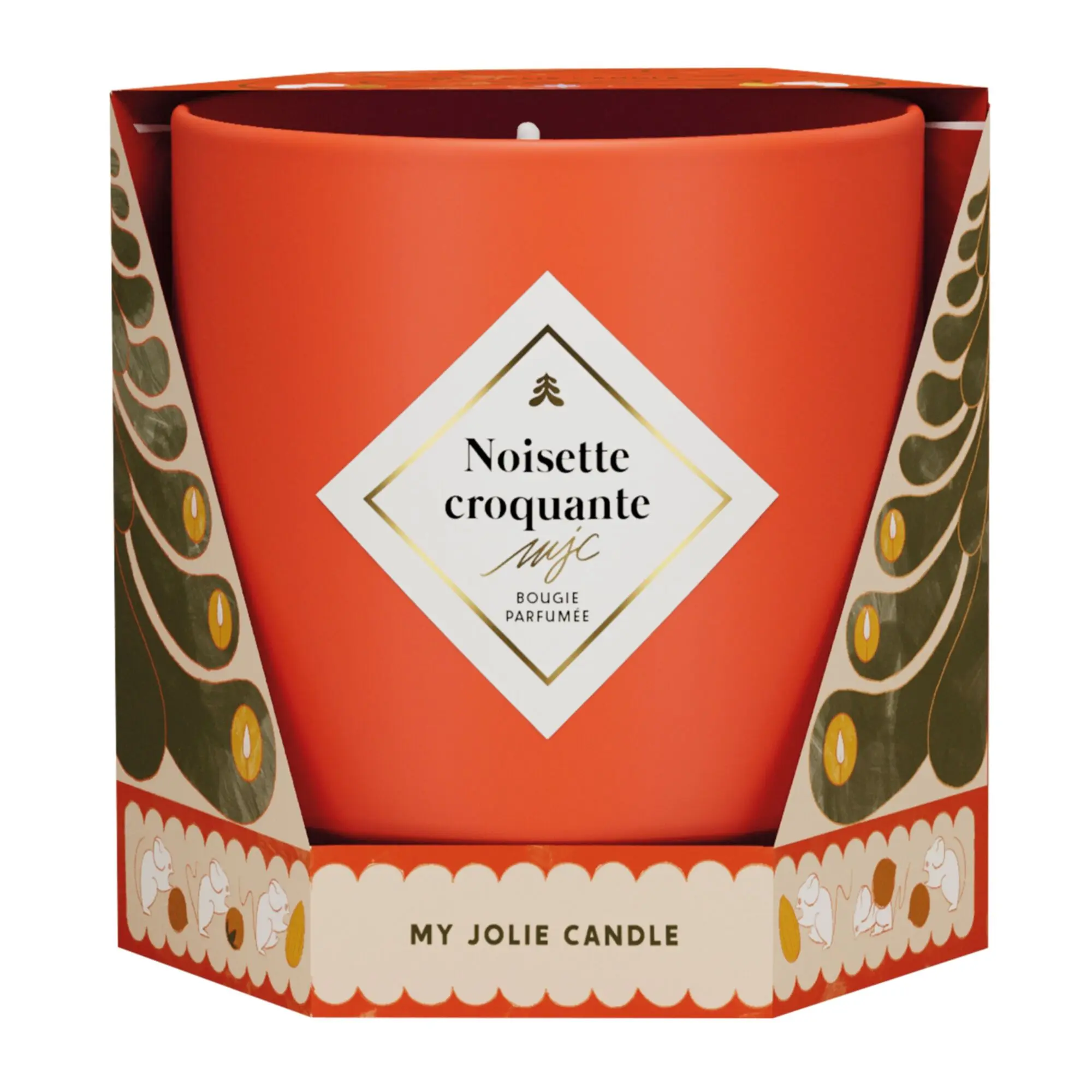 My Jolie Candle - Bougie Parfumée Noisette Croquante 200g - Bougie