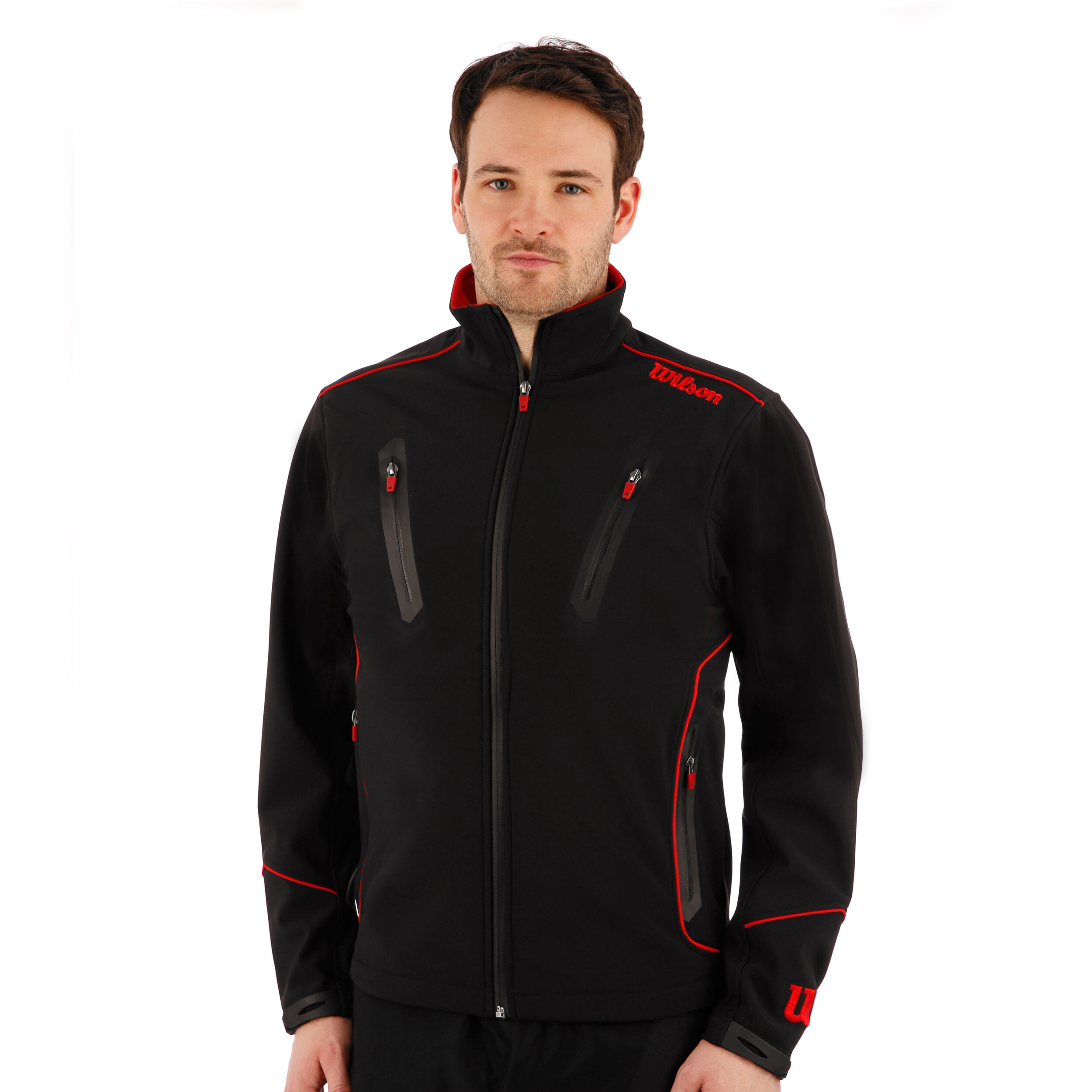 Wilson Promo Veste De Survêtement Hommes - Noir , Rouge