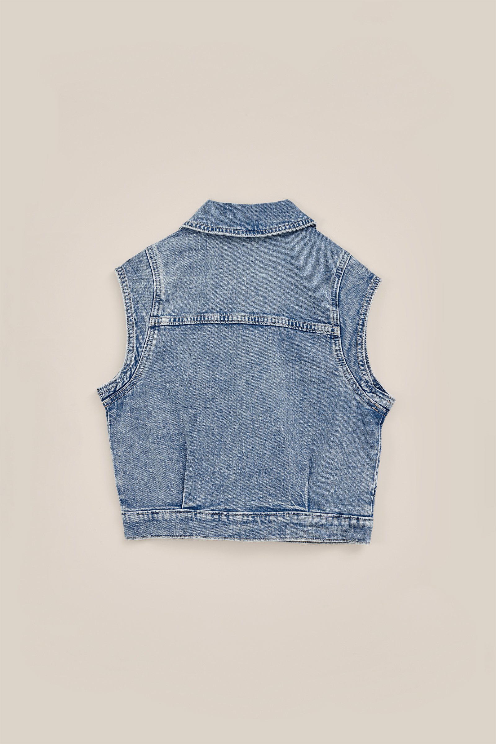 Meisjes denim gilet Blue Ridge Lichtblauw