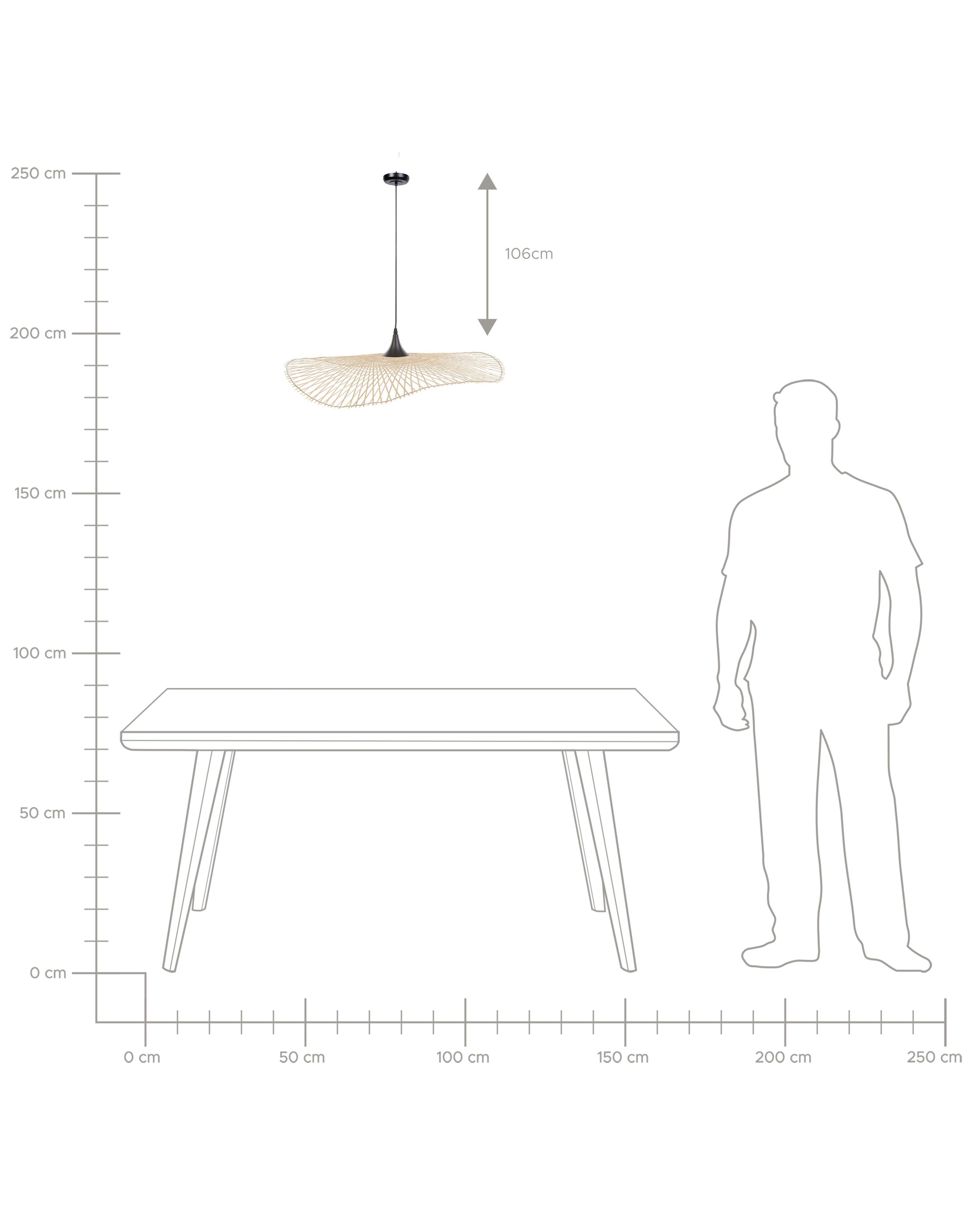 Hanglamp FLOYD Bamboehout Lichtbruin