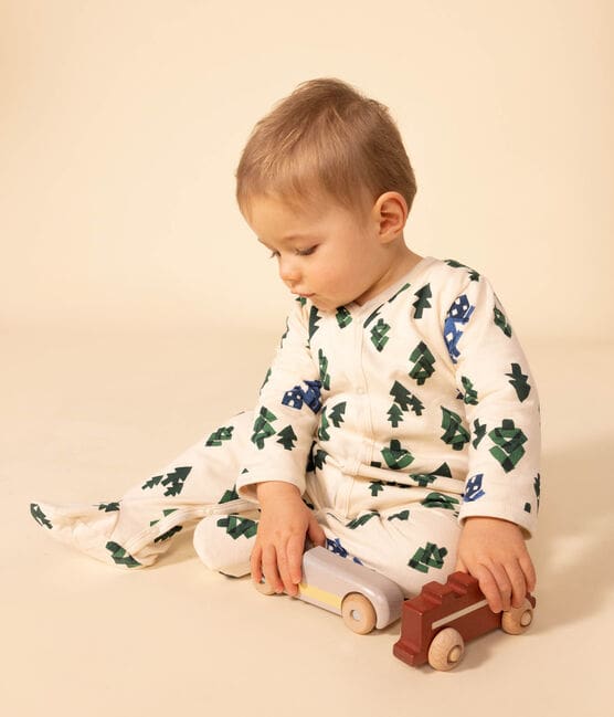Pyjama bébé sapins en molleton