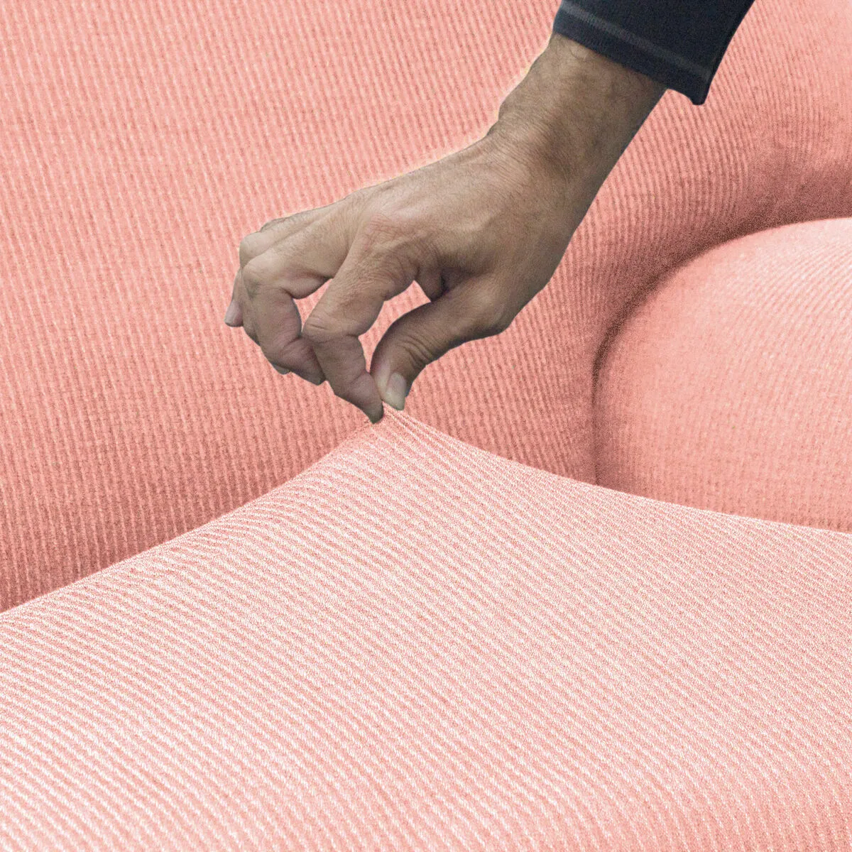 Housse de canapé Sofakover Romeo - 2 places - Rose clair