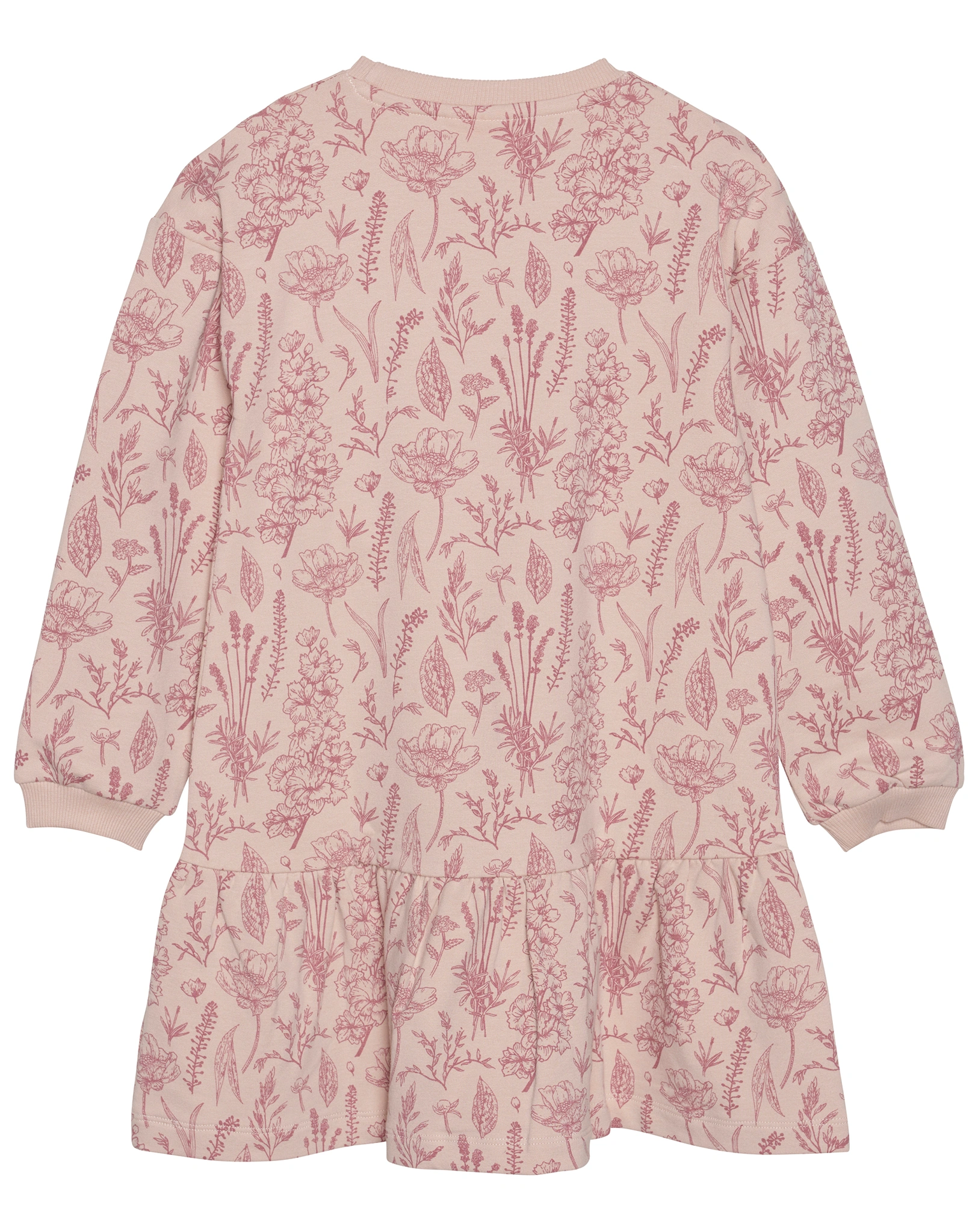 Langarm-Kleid SPRING FLOWERS AOP in rose dust