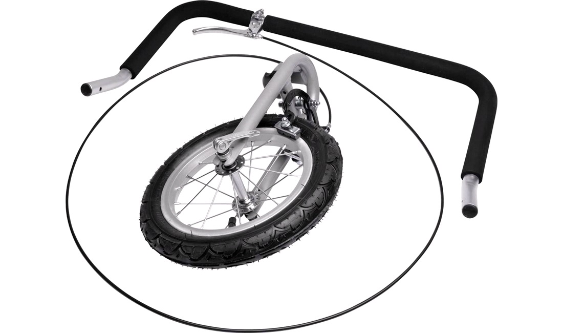 Næsehjul/håndtag til cykeltrailer TJ-2
