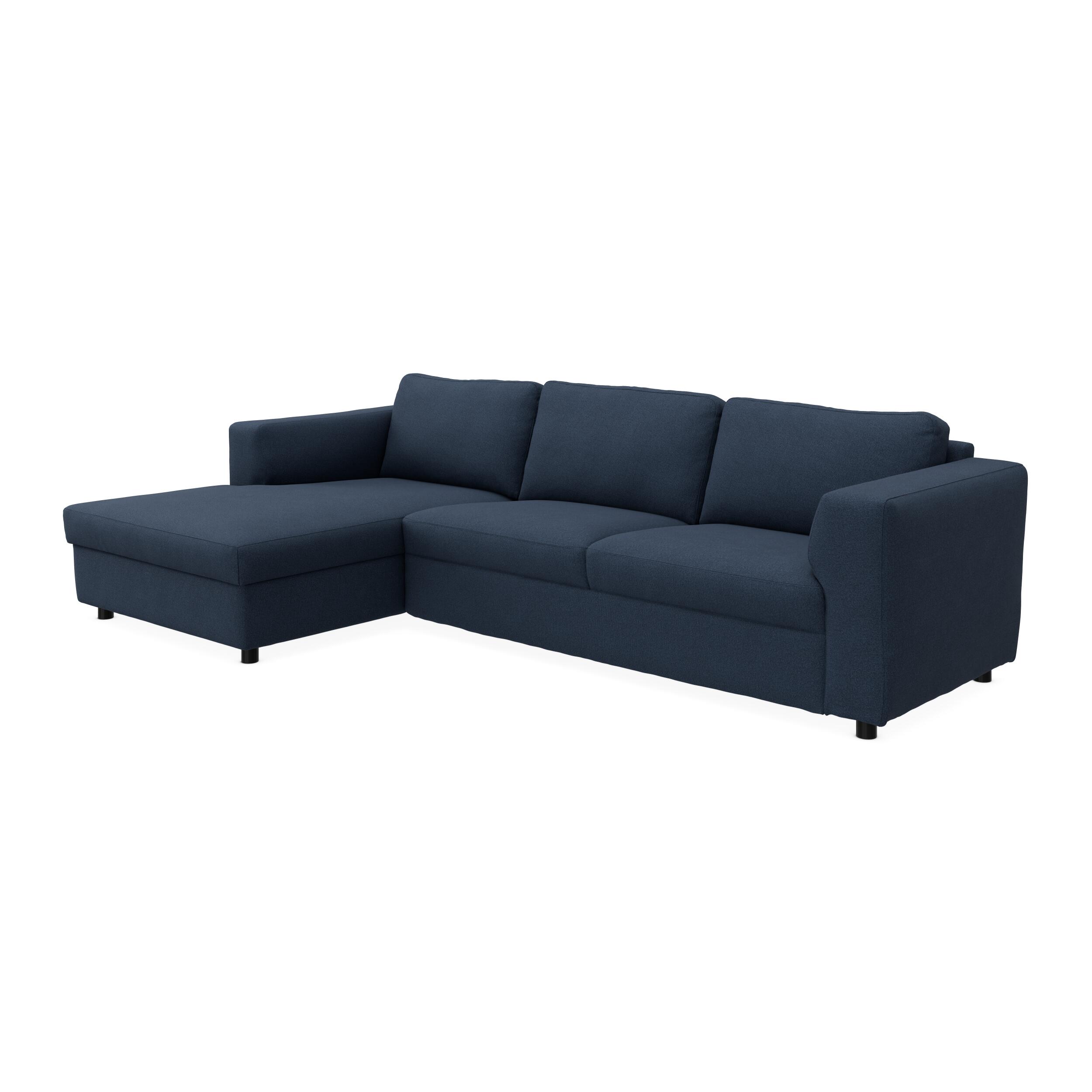 Lean venstrevendt sofa med chaiselong