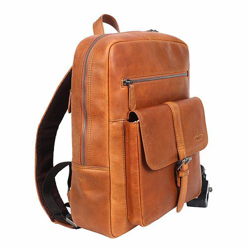 Sparwell Knox Laptop Rugtas Komfort Kyle | Backpack 14 inch Cognac
