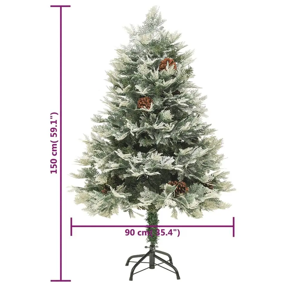 vidaXL - Kerstboom - Groen - 150 x 90 cm