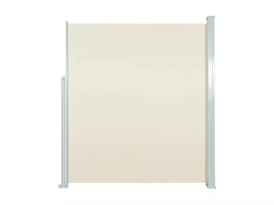 Auvent latéral rétractable 120 x 300 cm Blanc cassé
