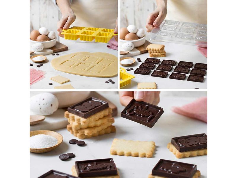Decora Guetzli-Ausstecher Ostern Set CiocCookies 2-teilig Ausstecher und Schokoform