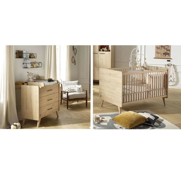 Chambre Duo Lit 60x120 Commode Arty - SAUTHON