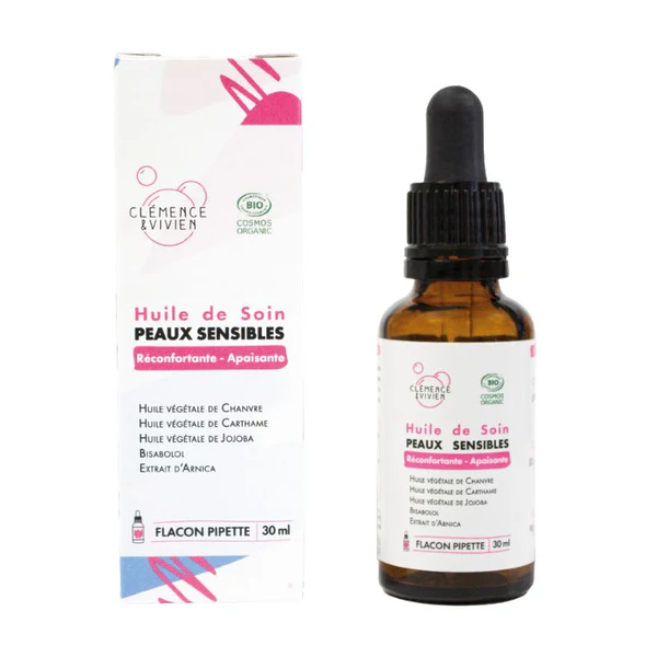 Clémence & vivien Huile de Soin Peau Sensible 30ml