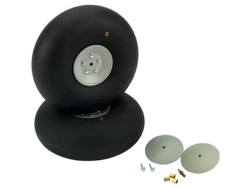 DU-BRO Modelfly ballondæk med plasticfælge 140 mm 2 stk