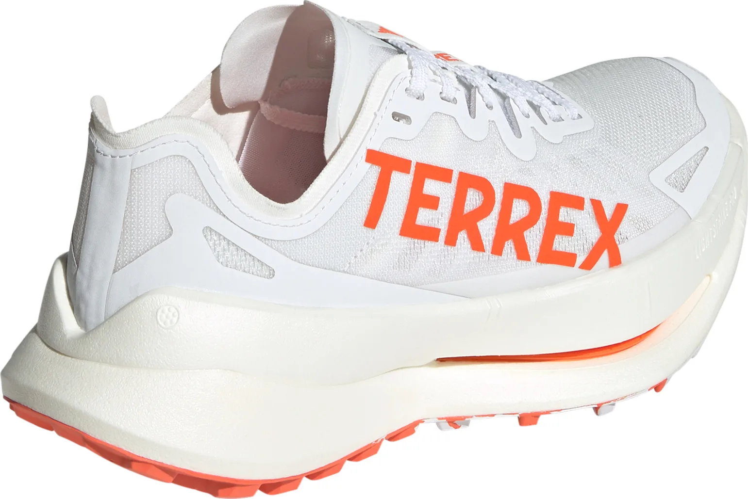 Adidas Women's Terrex Agravic Speed Ultra Trail Running Shoes Cloud White/Impact Orange/Dash Grey