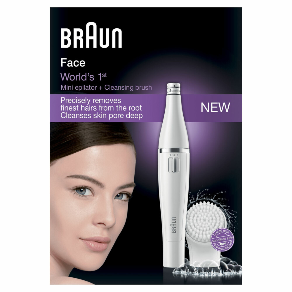 Braun Gezichtsepilator en Reinigingsborstel Face 810