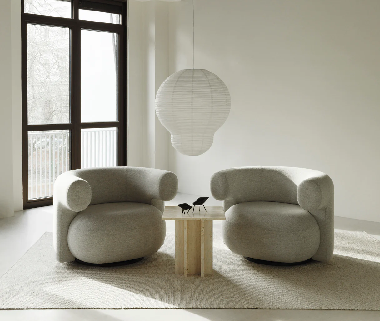 Normann Copenhagen  Puff Bulb lampeskærm - hvid