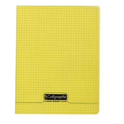 Calligraphe 8000 - Cahier polypro - 17 x 22 cm - 96 pages - petits carreaux (5x5 mm) - disponible dans différentes couleurs