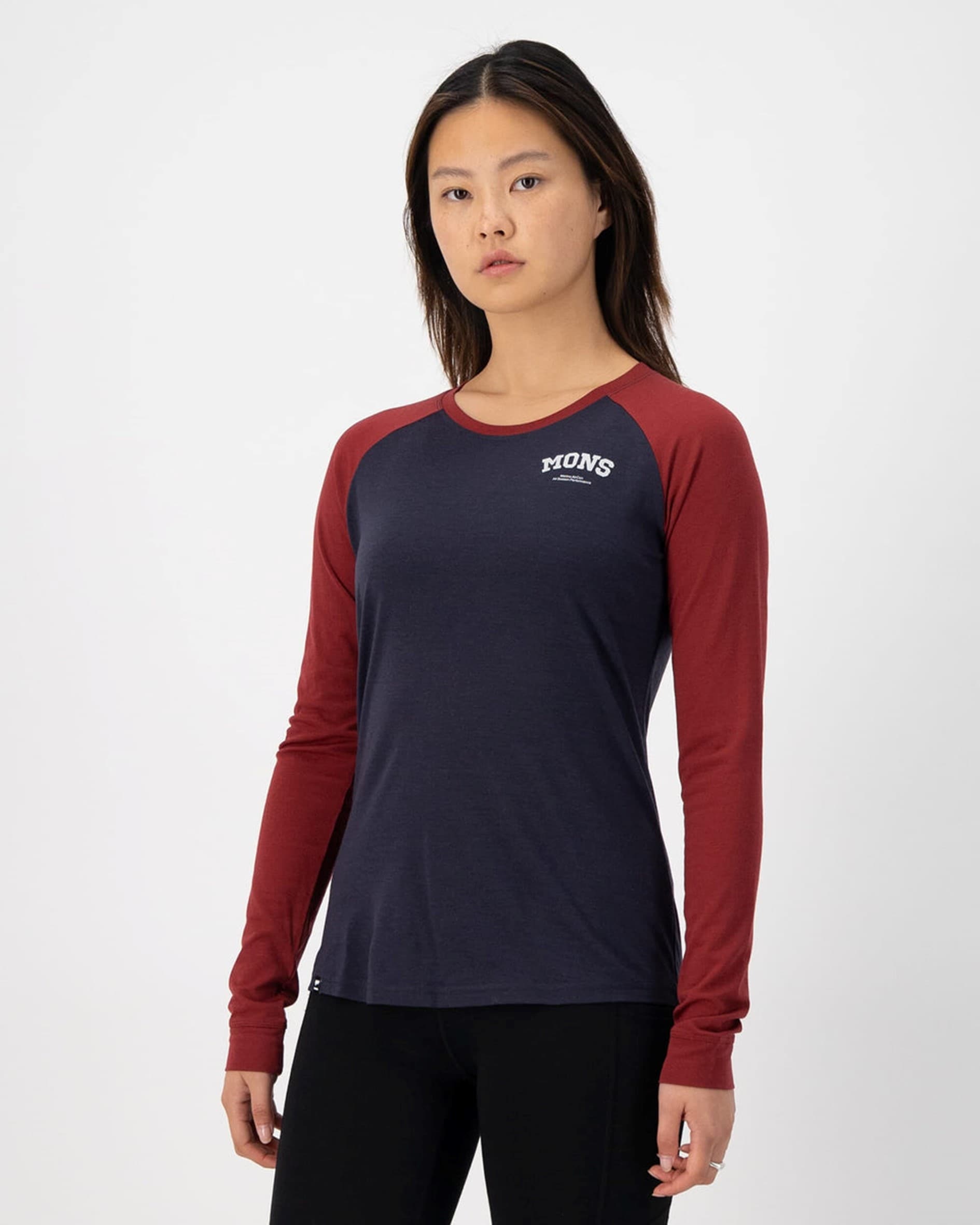 Mons Royale Icon Raglan LS, Dame<br>Perfekt hele året!