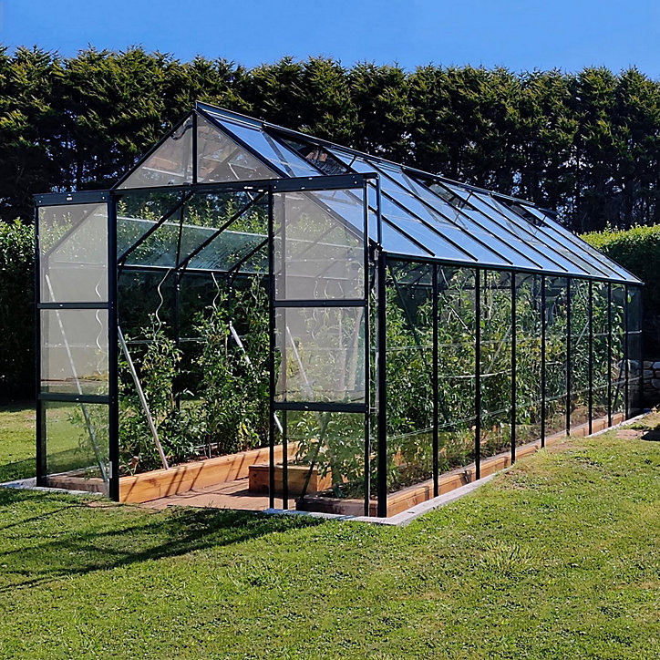 Serre en verre Lams Laurus vert 14,40m²