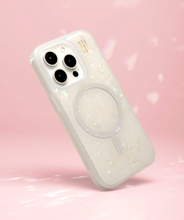iPhone 16 MagSafe Hardcase Hülle Pearlized Case Recycled (IDPLCMS-I2461-10) - Weiss