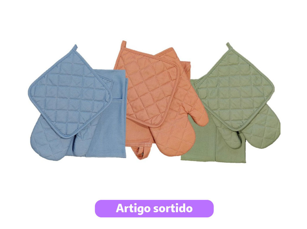 KIT DE COZINHA MUMBAI CORES SORTIDAS