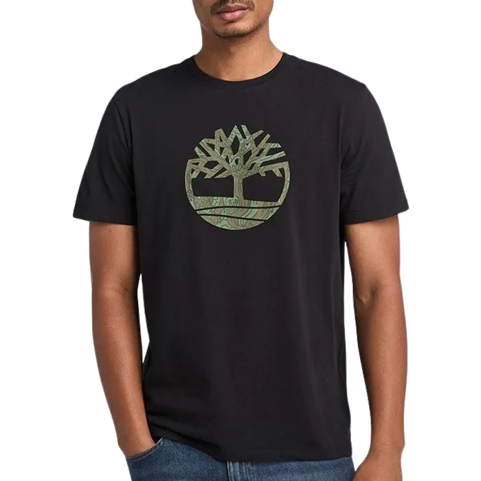 Timberland Kennebec River Camo Tree Logo Shirt Heren