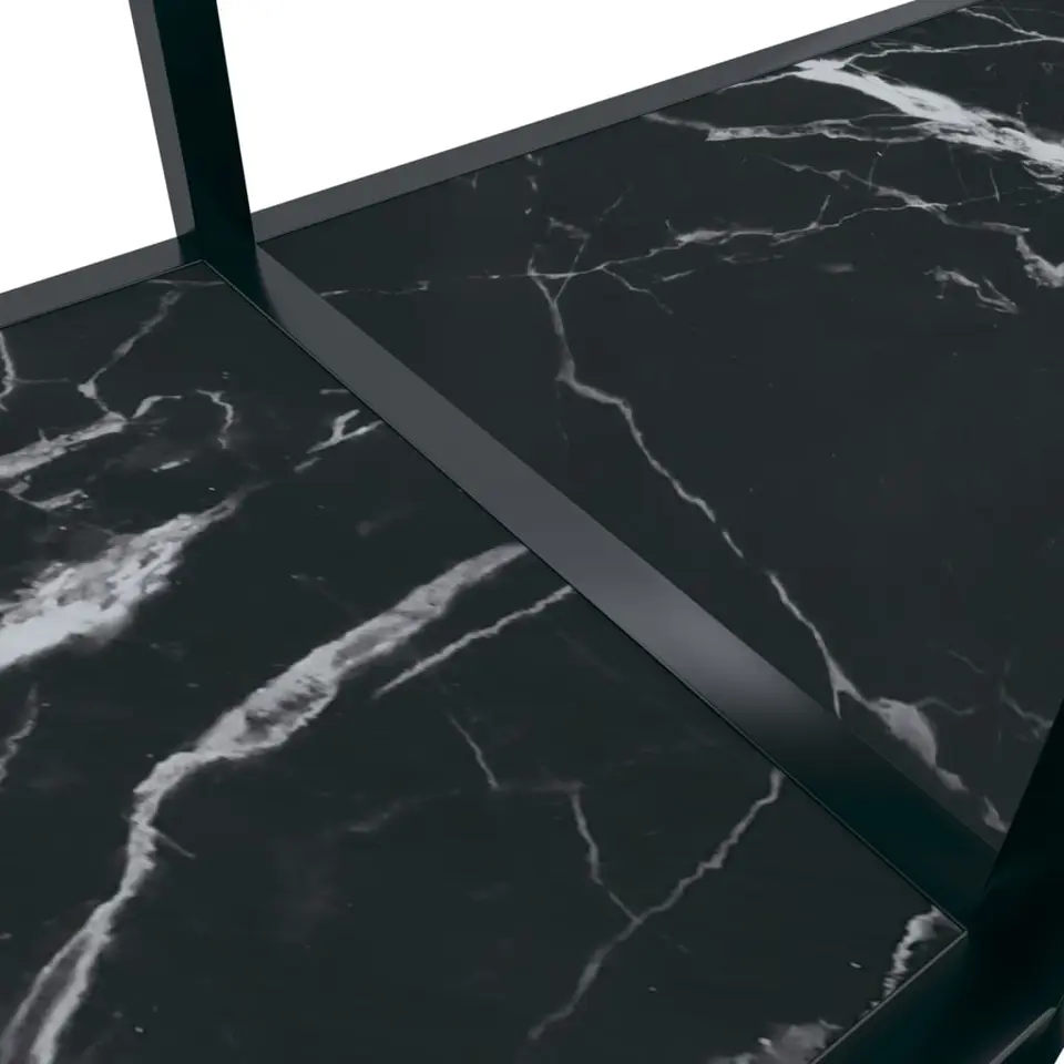 vidaXL - Wandtafel - Zwart - Glas