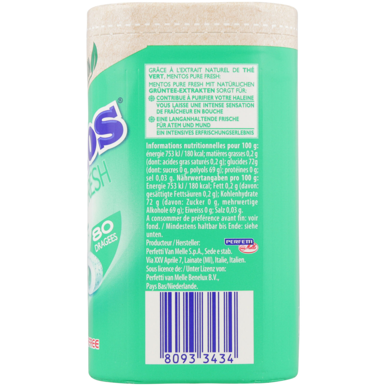 Mentos Pure Fresh Spearmint Vector