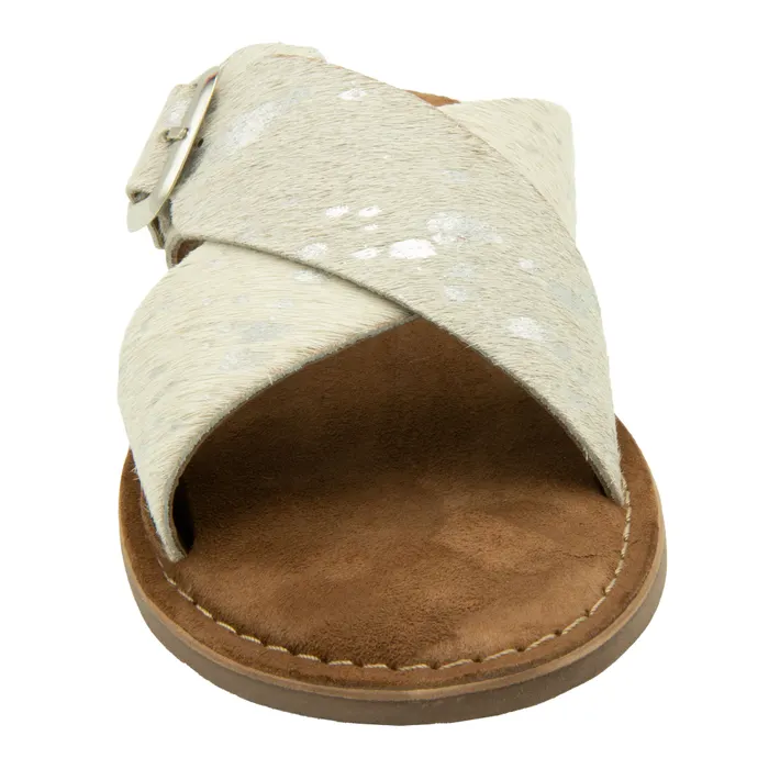 Lazamani Crossed Straps Slippers Dames
