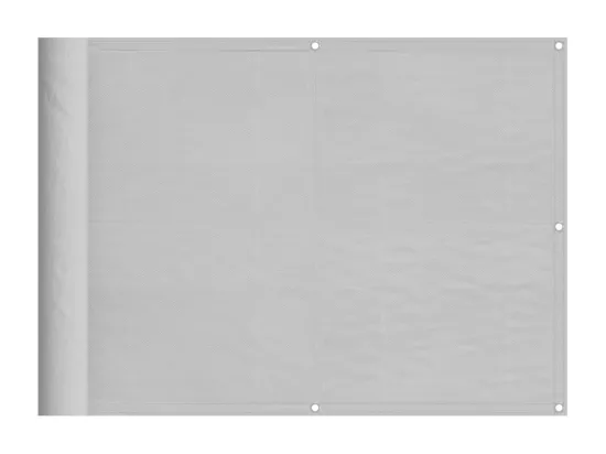 Écran de balcon gris clair 75x800 cm 100% polyester oxford