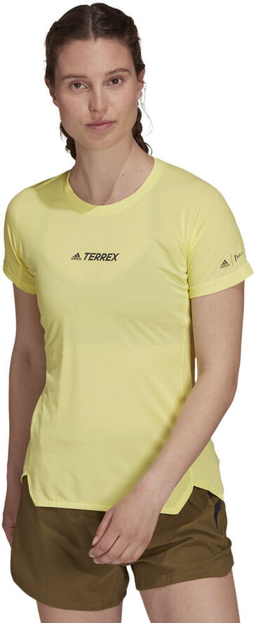adidas Terrex Parley Agravic Trail All-Around Løbe T-shirt Gul