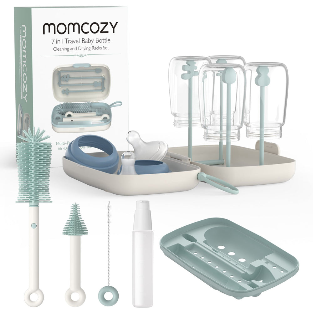 Køb Momcozy Green 7 In 1 Baby Flaske Børste Sæt