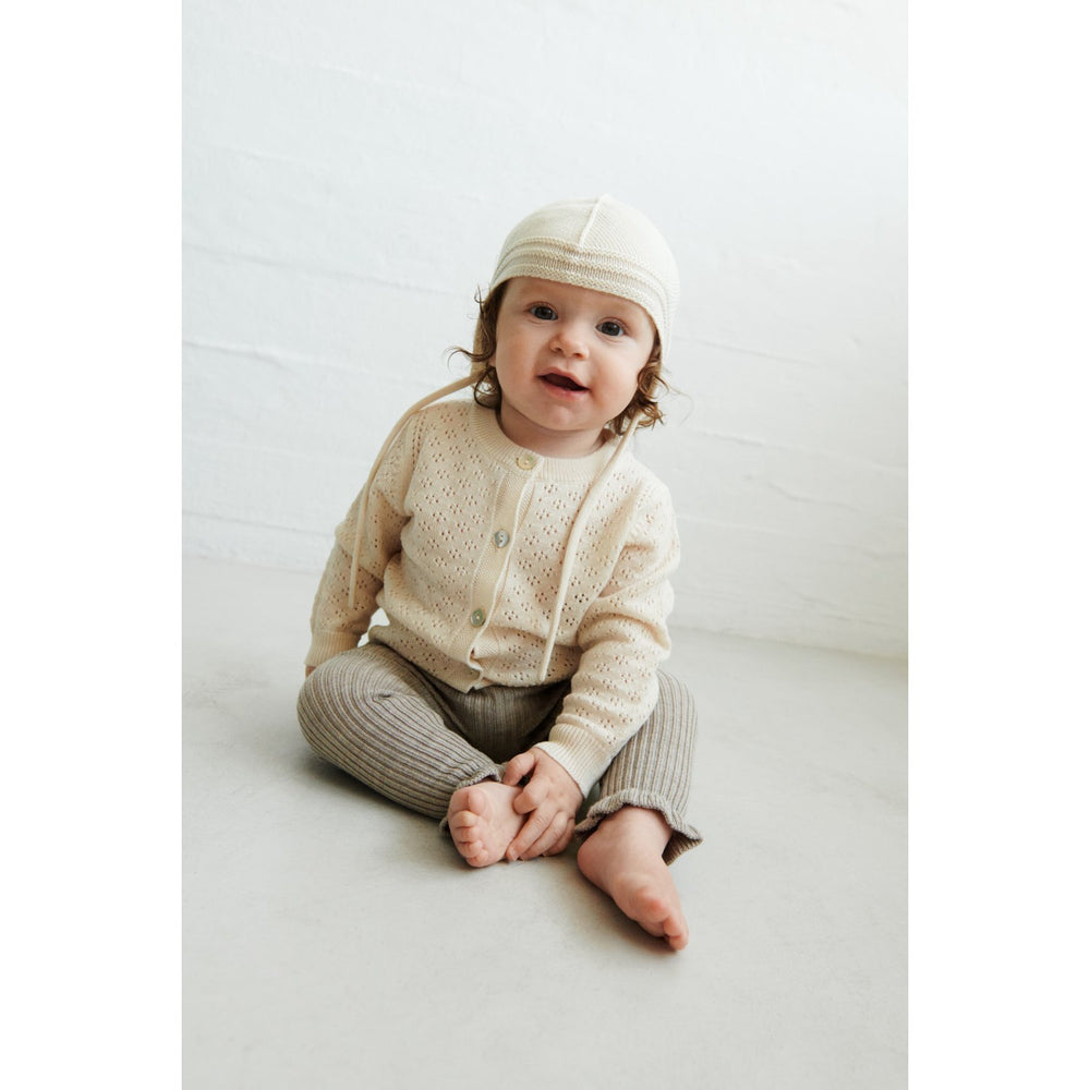 Køb FUB Ecru Baby Pointelle Cardigan