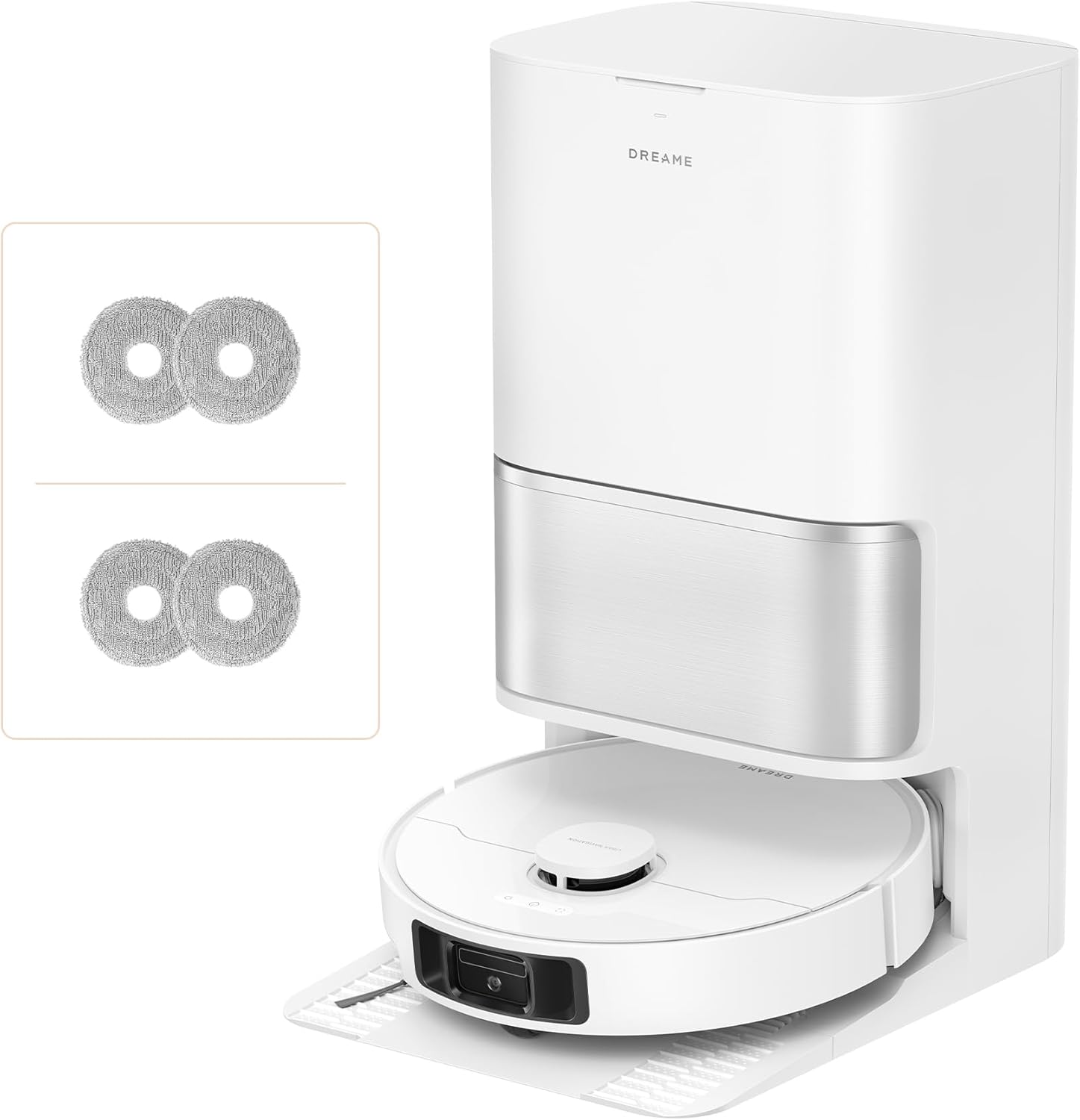 DREAME L10s Ultra Gen 3 Kit staubsauger mit wischfunktion mit einer Saugkraft von 25.000 Pa, Seitenbürste und Mopp ausfahrbar, selbstreinigende All-in-One-Dockingstation, Steuerung per App und Sprache