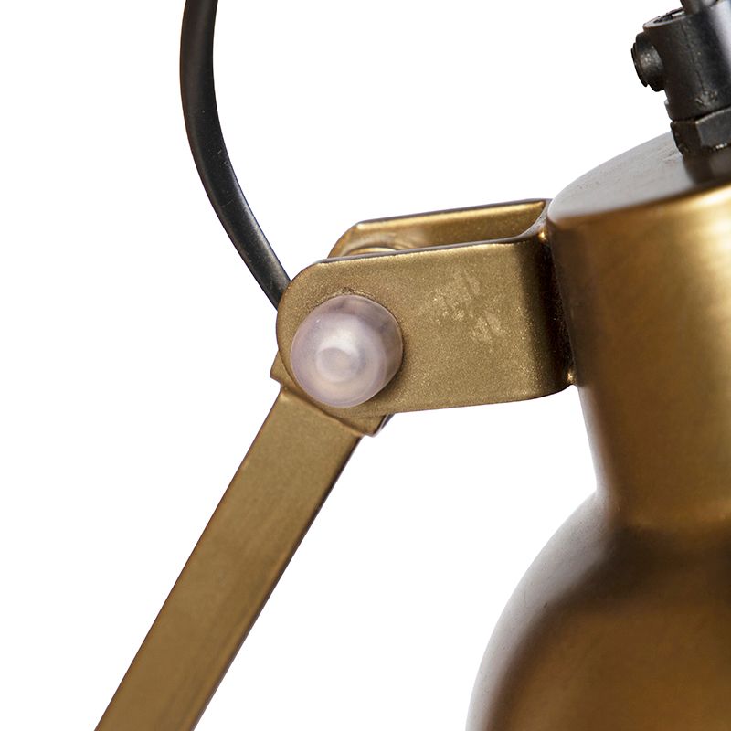 Industriële wandlamp messing verstelbaar - Avon
